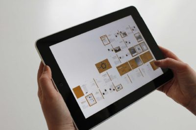 iPad mit Layout Programm - Tablet miete